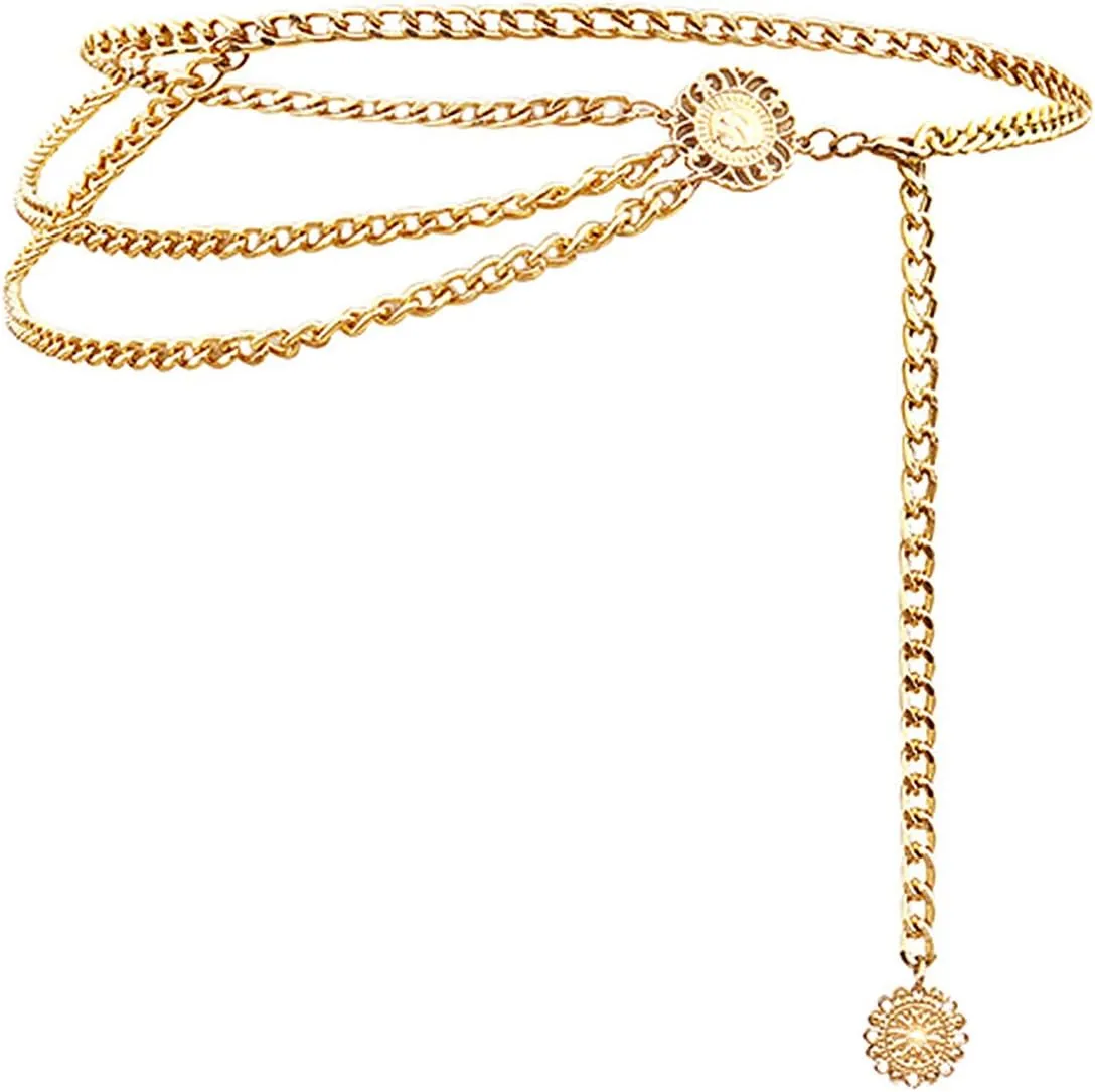 Gold chain belt for R&B Tour concert outfit black bodycon accent