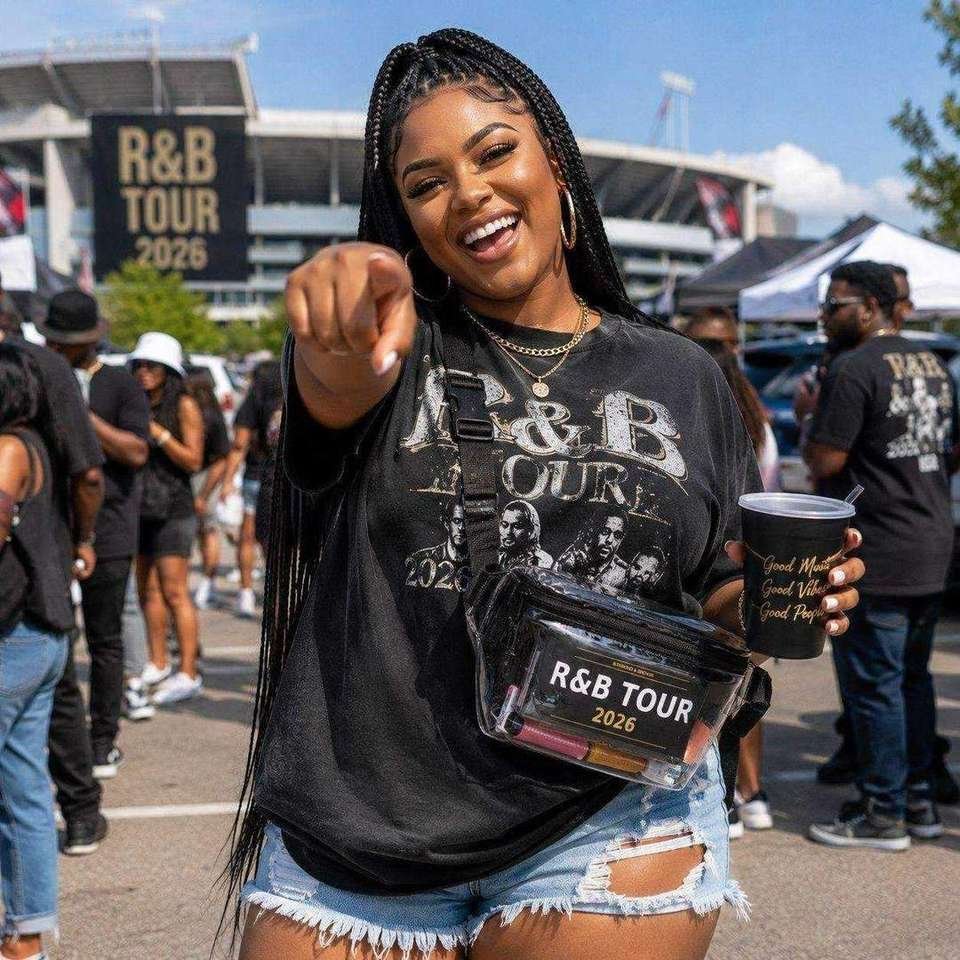 RandB Tour 2026 Clear Belt Bag - R&B Tour 2026 concert tee