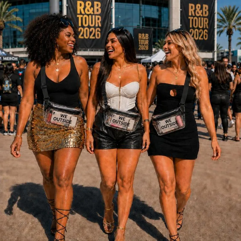 We Outside Clear Fanny Pack - R&B Tour 2026 concert tee