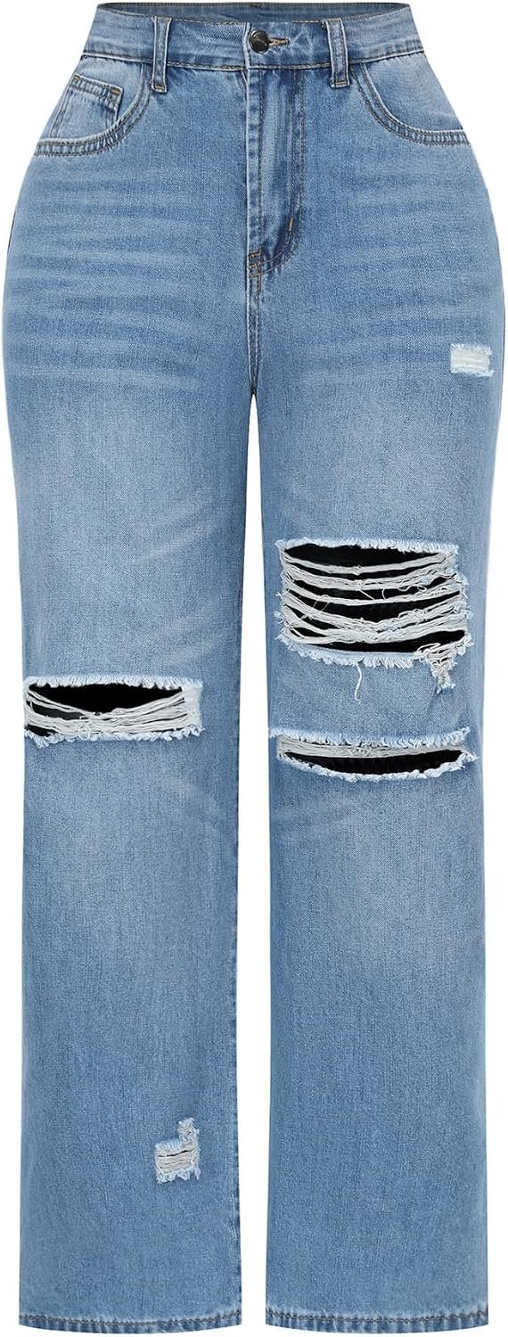 Thunder Star Wide Leg Distressed for R&B Tour 2026 concert