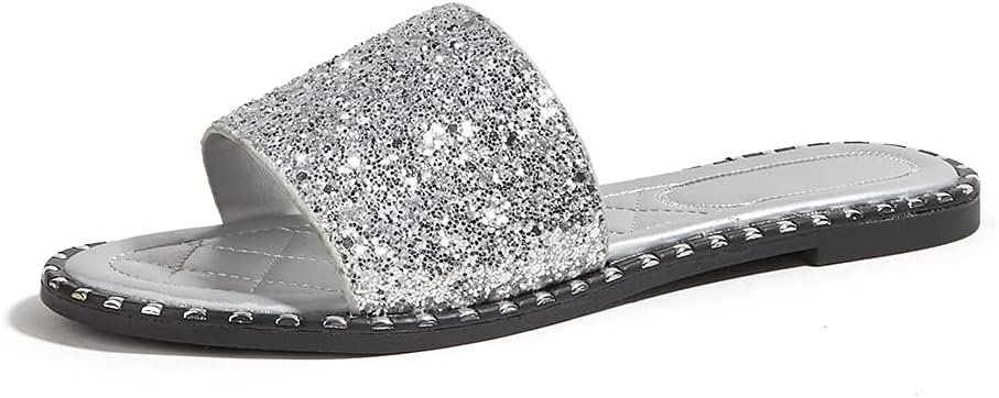 Rhinestone Flat Sandals for R&B Tour 2026 concert