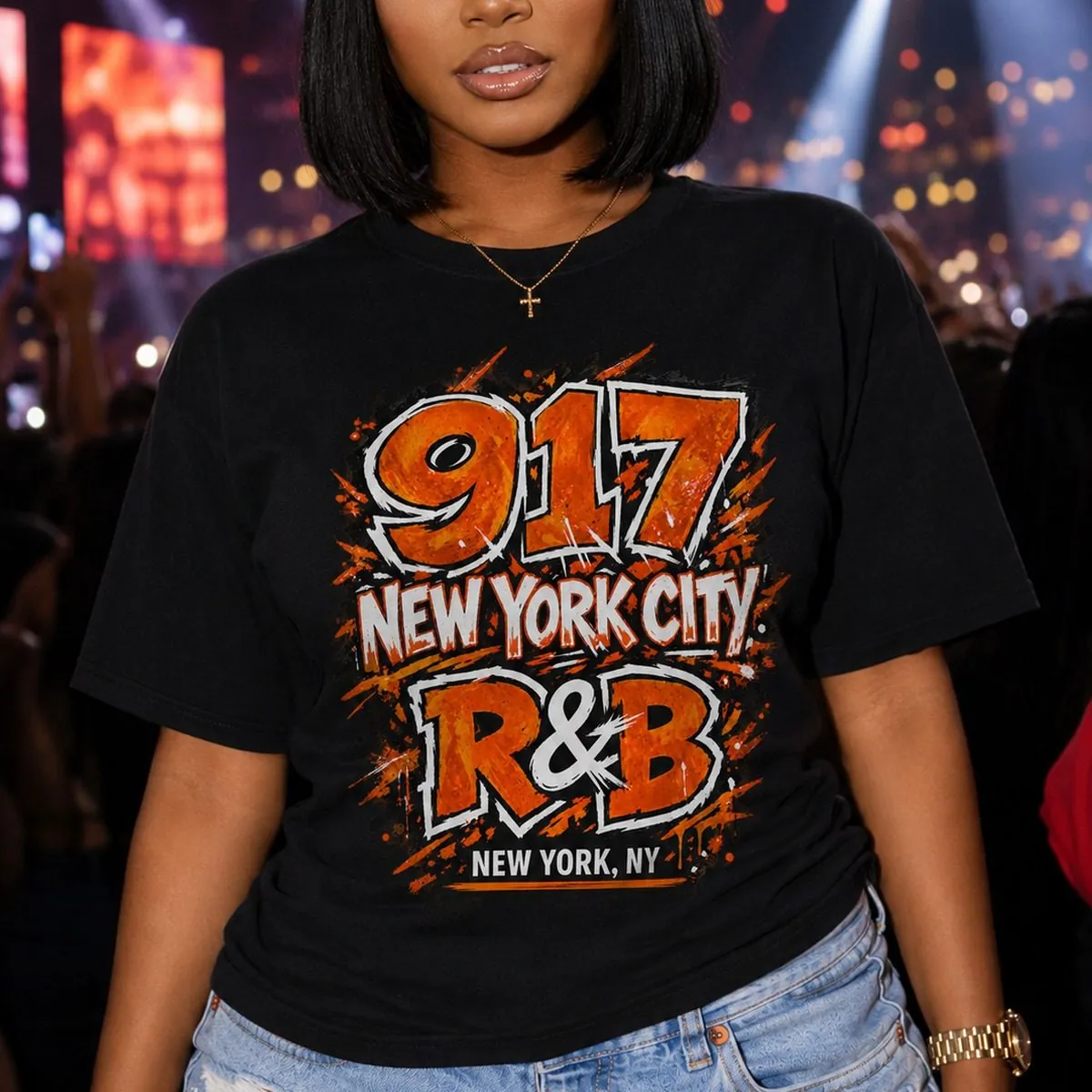 917 New York City R&B concert tee for Black women MetLife Stadium New York October 2026