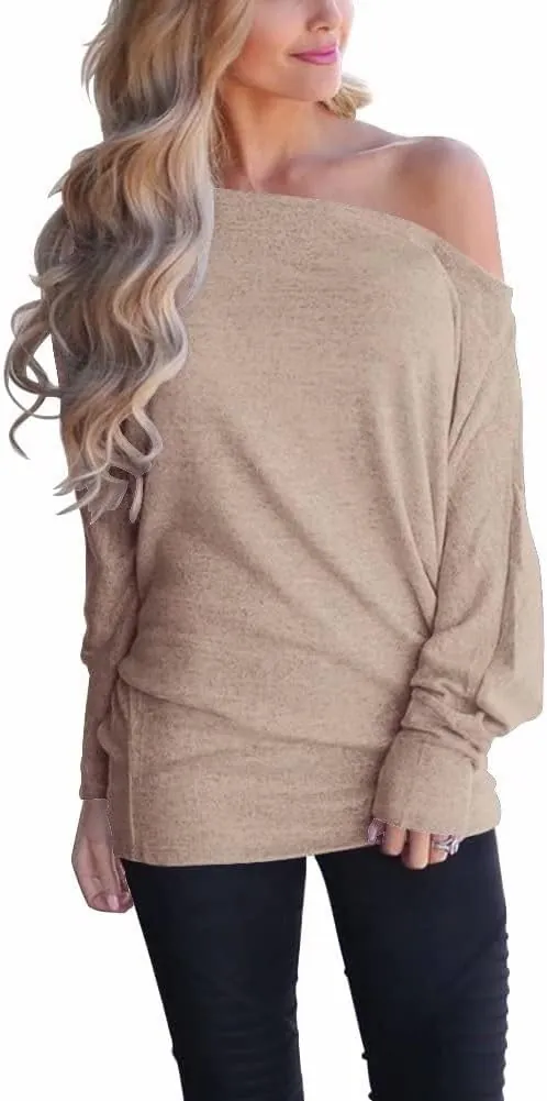 Lacozy Off Shoulder Sweater (Khaki) for R&B Tour 2026 concert
